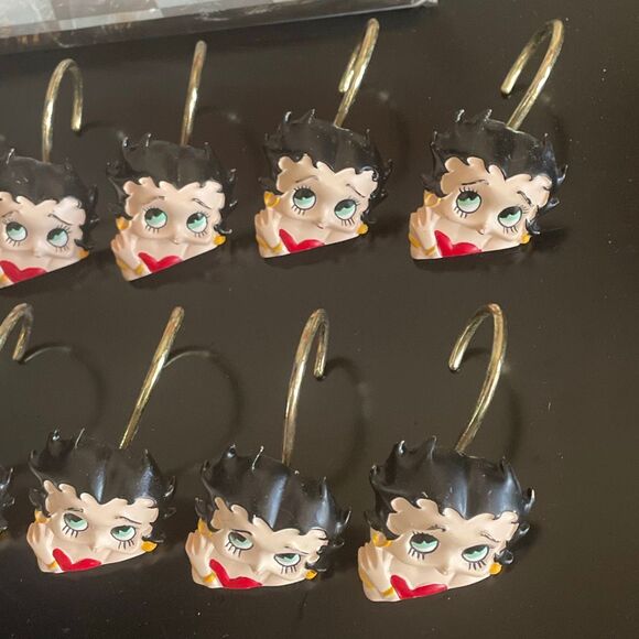 #894 Betty Boop Peek A Boo Vinyl Shower Curtain 70x72 Catalina 2003 Vintage - Picture 4 of 13